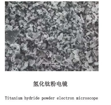 Superfine titanium hydride powder